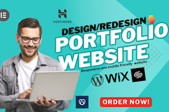build personal portfolio website design wordpress portfolio website resume site
