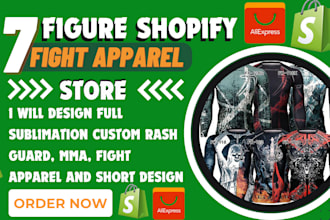 design full sublimation custom rash guard, mma, fight apparel and short design