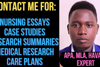 do nursing, medical, psychology, essay and research projects