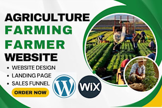 design agriculture website farming website farmer landing page funnel