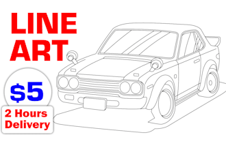 lineart illustrations in high quality and resolution