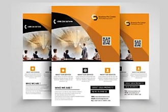 design a professional digital brochure medical flyer one pager company profile