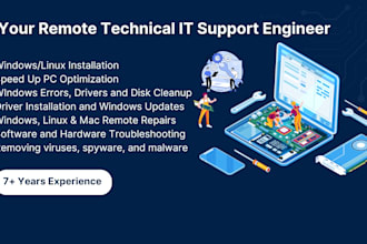 repair, fix windows, computer, laptop and optimize pc remotely