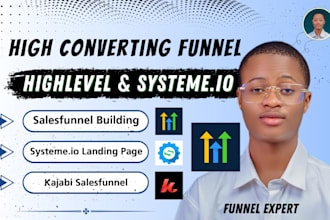 do systeme io landing page, gohighlevel salesfunnel, kartra, clickfunnel, kajabi