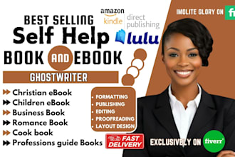 be ghostwriter, ghost book writer, ebook writer for fiction and non fiction