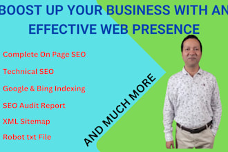 do full on page SEO and technical optimization for your website ranking