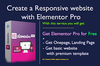 create a responsive website with elementor pro