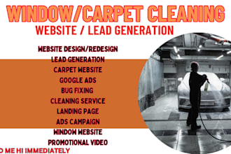 commercial window cleaning website carpet leads, presure washng janitorial leads