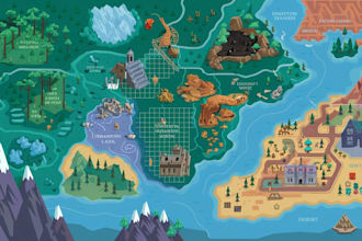 make your fantasy map for rpg, novels and games