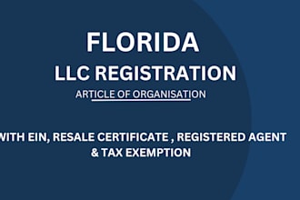 register your US florida llc formation for US and non US residents with ein