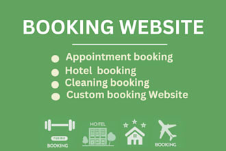design professional appointment, hotel, tour, and reservation booking website