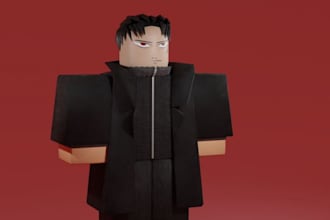 make a custom roblox game assets, hair styles, roblox clothing, roblox ugc