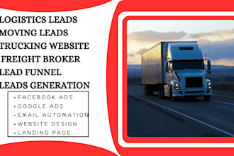 generate logistics leads freight broker leads carrier shippers moving website