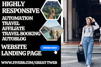 build automated travel affiliate website travel booking website with autoblog