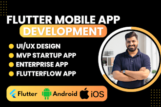 do mobile app development on flutter, ios app and android app creation