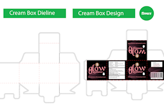 design a custom packaging box dieline for your brand