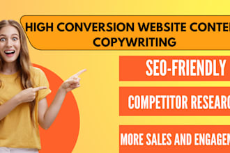 provide SEO website content writing and website copywriting