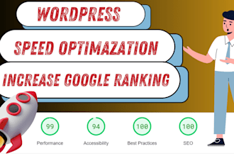 wordpress onpage SEO, website optimization, and fix core web vitals