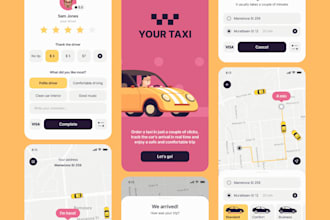 design and develop taxi booking app, airplane taxi, corporate taxi booking app