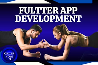 develop custom flutter fitness health yoga app and workout plans android or ios
