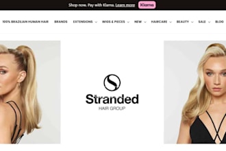 design your hair extension website using shopify platform