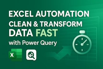 automate and clean excel data fast using power query no manual work