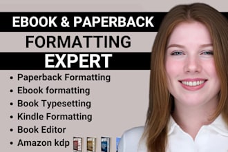do paperback design ebook formatting for amazon kdp and layout design