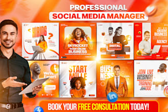 be your professional social media marketing manager and unique content creator