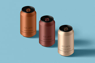 create package design for your beer, soda, energy drink
