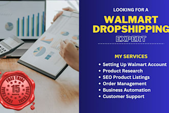 be a professional walmart dropshipping VA, end to end store management