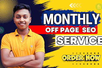 monthly off page SEO services and premium dofollow backlinks