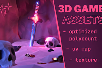 model and texture 3d game assets