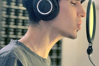 sing and record pro male vocals for your pop, rock, rnb song
