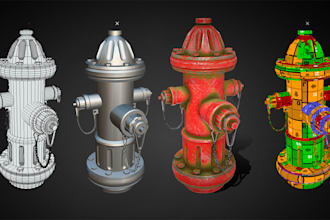 do 3d modelling and texturing any object