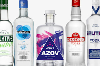 create a striking and original label for your vodka, gin, tequila and mezcal