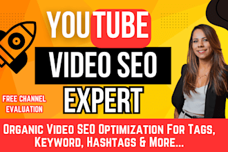 be youtube channel seo expert video channel optimization and channel manager