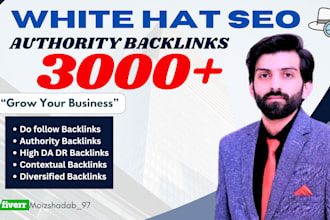 make high authority whitehat seo contextual backlinks and website link building