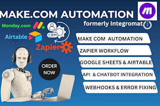 make com, make com automation, make automation, integromat, made com