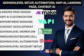 gohighlevel setup, automation, vapi ai, landing page, chatbot ai