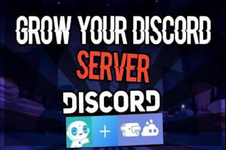 advertise, boost, and grow up ur discord server, organic promotion to real users
