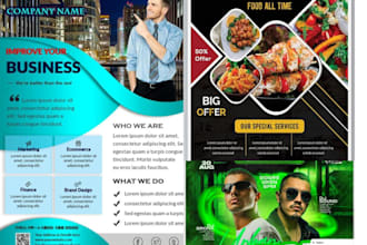 design flyers for food, corporate, party, church, christmas and magazine ad 123