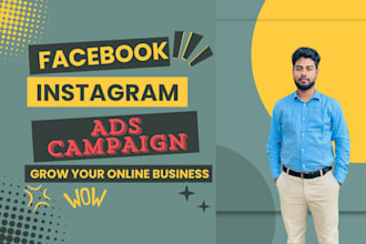 setup facebook ads campaign advertising and instagram ads