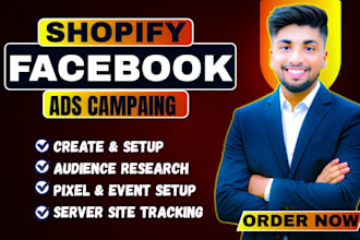 setup shopify fb and ig ads campaing for best cro