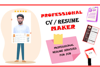 give professional CV and resume maker