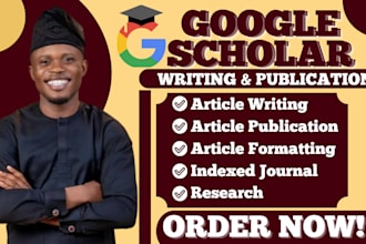 write and publish research article in google scholar peer reviewed journal