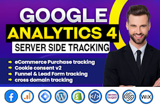 setup google analytics 4, ga4 ecommerce tracking on shopify