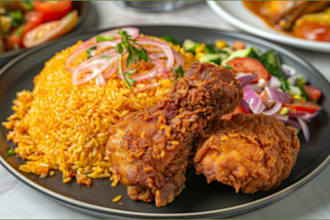 teach you how to prepare jollof rice and chicken
