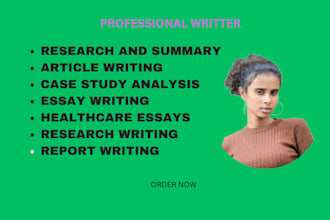 do case study analysis, literature, review, research and summary writing