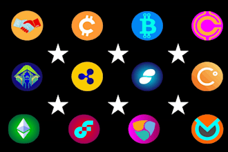 tech startup crypto security app and technology logo