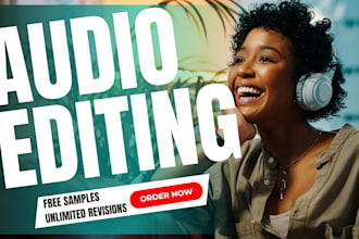 remove noise, edit, fix, clean, repair, enhance, audio files